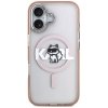 Etui Karl Lagerfeld IML Choupette Sketch Logo MagSafe do iPhone 17 różowy